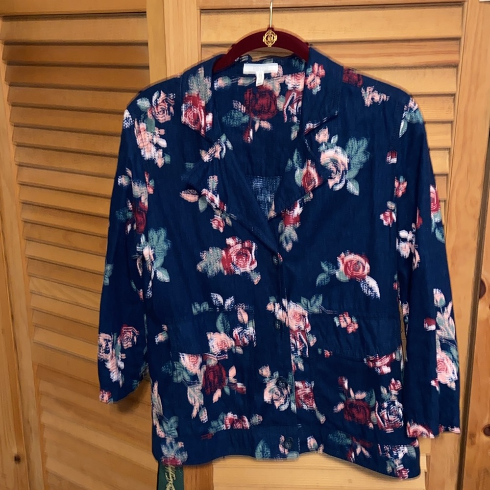 MAURICES FLORAL JACKET XS